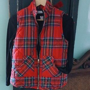 Mud Pie Red and Blue Plaid Outerwear